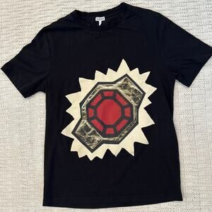 Loewe Black Graphic T-shirt‎ XS Fits up to 8 Unisex